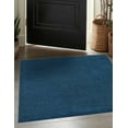 thumbnail image 1 of Rugs.com Everyday Solid Collection Rug – 3 Ft Square Navy Blue Medium Rug Perfect For Living Rooms, Kitchens, Entryways, 1 of 9