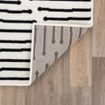 thumbnail image 4 of World Rug Gallery Boho Stripe Design Area Rug - CREAM 2'x7', 4 of 9
