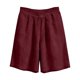 thumbnail image 5 of TaTaai Women Solid Color Loose Fit Cotton Linen Knee Length Shorts With Pockets Casual Summer Wear Lightweight Breathable Machine Washable No Fading Daily Outdoor Street Wear Gift, 5 of 8