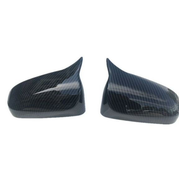 Phyun For Toyota Corolla 2014-2018 Carbon Fiber Look Ox Horn Side Rearview Mirror Cover Cap