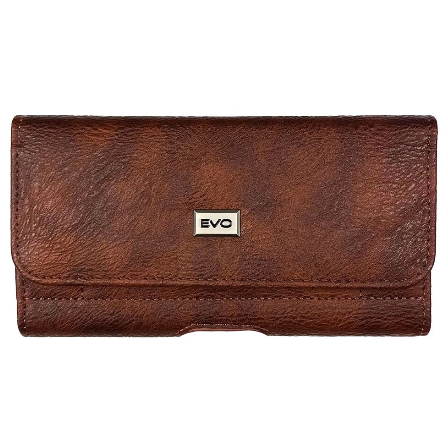 EVO 6 Inch Leather Carry Pouch with Textured Exterior - Brown