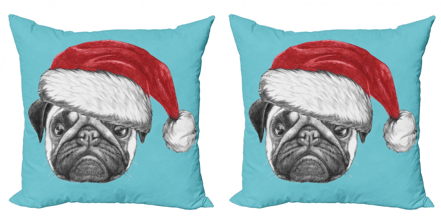 Dog Gift Present Xmas Cushion Cover NEW RESERVED FOR THE PUG 