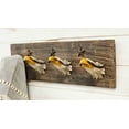 thumbnail image 2 of 22"L Rustic Western American Patriotic Bald Eagle 4-Peg Wall Coat Hooks Plaque, 2 of 8