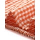 thumbnail image 5 of TOP CORTO CON ELASTICO INSPIRE CHIC PARA MUJERES, MANGAS BOLLO, BLUSA DE CUADROS GINGHAM, NARANJA, 5 of 6
