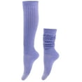 thumbnail image 4 of Lilgiuy Women's Solid Color Warm Stockings From The 1980s To 1990s, Super Long Tight Knit Pile Socks Outwear, 4 of 4