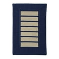 thumbnail image 2 of Colonial Mills 9' x 11' Navy Blue and Beige All Purpose Handcrafted Reversible Rectangular Outdoor, 2 of 2