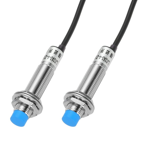 Uxcell M12 Approach Inductive Proximity Sensor Switch NPN NO 4mm Detection DC 6-36V 3.9ft 2Set