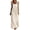 Beige, variant on Sleeveless Maxi Dresses for Women Embroidered Patchwork Full Length Dress with Pockets Casual Square Neck Boho Dresses Navy S