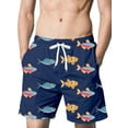 thumbnail image 1 of Innerwin Summer Short Pants Mesh Lining Mens Beach Shorts Workout Drawstring Classic Fit Swim Trunks Style B 6XL, 1 of 3