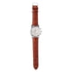 thumbnail image 5 of Reloj de pulsera analógico de moda para hombres y mujeres con banda de PU (marrón), 5 of 10