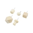 thumbnail image 2 of LC LICTOP 89Pcs Wood Push Pins 5 Types Kit Decorative Thumb Tacks for Home School Office, 2 of 6