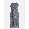 thumbnail image 5 of Time and Tru Women's Sleeveless Smocked Midi Dress, Sizes XS-XXXL, 5 of 5