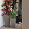 thumbnail image 2 of Bloem Finley 25" Tall Tapered Recycled Plastic Planter, Indoor/Outdoor, Peppercorn, 2 of 4
