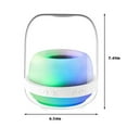 thumbnail image 3 of EGNMCR Bluetooth Speaker With Lights Color Changing Portable Wireless Speaker LED Lighting Themes,Bluetooth Audio,Bluetooth Speaker Stereo Sound, Gift, 3 of 9