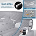 thumbnail image 6 of SHANNA Sectional Couch Covers 100% Waterproof L Shaped Sofa Slipcover, 3pcs Reversible Chaise Lounge Cover for Sectional Couch Furniture Protector for Pets Dog Cat, Light Gray, Medium, 6 of 13