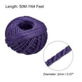 thumbnail image 2 of Uxcell 164 Feet 2mm Jute Twine, Jute Rope, Jute String Cords Purple, 2 of 6