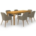 thumbnail image 1 of vidaXL 7 Piece Garden Dining Set Brown, 1 of 12