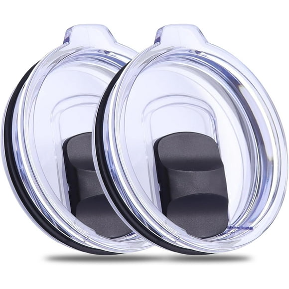 20 oz Stronghold Tumbler Lid,2 Pack Reusable Replacement Lids Compatible for YETI 20 oz Tumbler,10/24 oz Mug and 10 oz Lowball,Travel Spill Proof Cup Lids Covers with Magnetic Slider Switch,BPA Free
