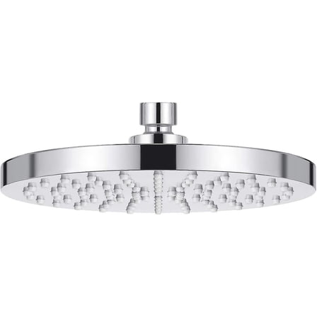 Fixed Shower Head Replacement Overhead Rainfall Rain Shower Heads Adjustable With Swivel Ball Round Chrome (d-v2)