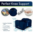 thumbnail image 2 of XUCP-oreiller Ergonomique pour Genoux pour Dormeurs Latéraux - eHandbook Inclus - Oreiller en Mousse à Mémoire pour Dormir sur le Côté - Coussin en Coin pour Hanches et Jambes, 2 of 4