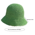 thumbnail image 6 of Yesbay Women Straw Sun Hat Woven Bucket Hat Foldable Fishing Hat Sun Beach Hat Summer Travel Hiking Vacation Bucket Hat Women Fashion Accessories, 6 of 8