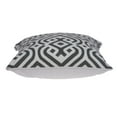 thumbnail image 5 of Parkland Collection Vega Traditional Grey and White Pillow Cover, 5 of 10