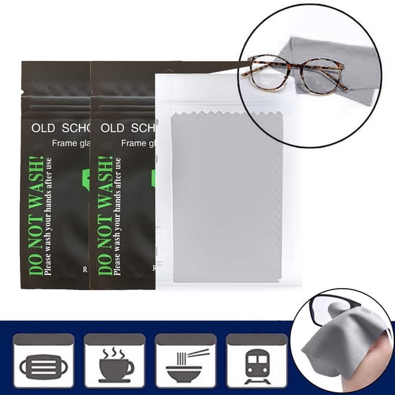 2PCS Microfiber Cleaning Cloth for Phone Screen, Camera Lens, and Glasses, Anti-Fog Technology, Lint-Free and Streak-Free, Gentle on Surfaces, Perfect for Daily Use