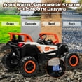 thumbnail image 6 of Joyracer 24 Volt Ride on Toys 2 Seater, 4WD Power UTV Wheels for Kids, Cool Gift with LED Light, Bluetooth, Spring Suspension, Orange, 6 of 7