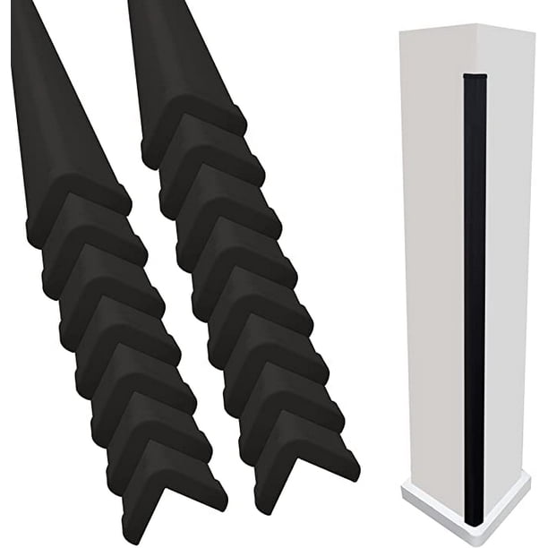 Rubber Bond Wall Corner Guard Edge Protector 1x1x36 inch Baby Proofing