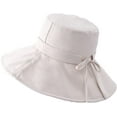 thumbnail image 4 of CoCopeaunts Large Bucket Hat Oversized Brim Outdoor Visor Adjustable Ladies Fisherman Hat Foldable Basin Hat Solid Color Sun Cap, 4 of 8
