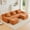 Orange, variant on Alvantor Sectional Sofa 115" W 3-Seater Teddy Boneless Couch Modern Deep Seat Cloud Sofa for Living Room Black