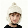 thumbnail image 3 of Favoffer Toddler Boys Kids Fleece Trapper Winter Hat with Ear Flaps Warm Hat 3-10Y, 3 of 6