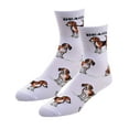 thumbnail image 1 of Animal Den Beagle Poses Chaussettes Taille Femme 6-10, 1 of 4
