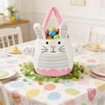 thumbnail image 5 of ToyKingdee Cute Plush Bunny Easter Basket with Handle - Festive Tote for Eggs, Gifts, and Holiday Celebrations, 5 of 6