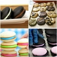 thumbnail image 2 of 3 Pcs muffin top pan/Muffin Top Pans for Baking, 6-Cavity Non-Stick 3" Round Whoopie Pie Pan/Mini Tart Pan for Egg Cloud Bread Bun English Muffins Sandwiches Bakeware Mold, 2 of 7