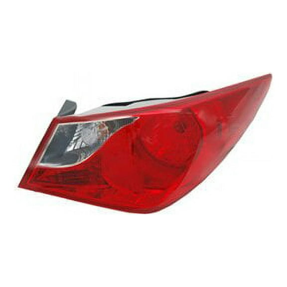 Right Outer Tail Light Assembly - Compatible with 2011 - 2014 Hyundai Sonata Sedan 2012 2013