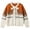 Orange-C, variant on Aihuaihua Christmas Sweaters for Women Fair Isle Snowflake Reindeer Button Down Open Front Long Sleeve Xmas Sweater Coat Christmas Gift Idea for Her Mom