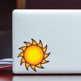 thumbnail image 3 of Sun Decal Hot Orange Sticker Vinyl Rear Window Car Truck Laptop Sun Solar Wall Water and Fade Resistant 4 Inches, 3 of 4