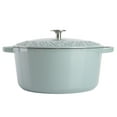 thumbnail image 3 of Spice By Tia Mowry Savory Saffron 6 Quart Enameled Cast Iron Dutch Oven with Lid in Mint, 3 of 11