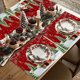 thumbnail image 5 of Winter Christmas Tree Placemats 12x18 Inches Christmas Holiday Table Mats For Party Kitchen Dining Room Decoration, 5 of 6