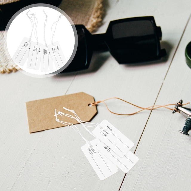 unbranded 100Ud Etiquetas Colgantes Con Cuerda Para Joyería Fáciles De Usar Y Personalizables