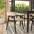 thumbnail image 2 of Alpine Furniture Cove Upholtered Set of 2 Dining Chairs in Vintage Black, 2 of 6