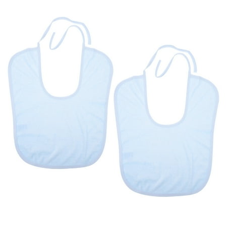 

NUOLUX 2pcs Portable Elder Saliva Towel Reusable Adults Apron The Aged Burp Cloth