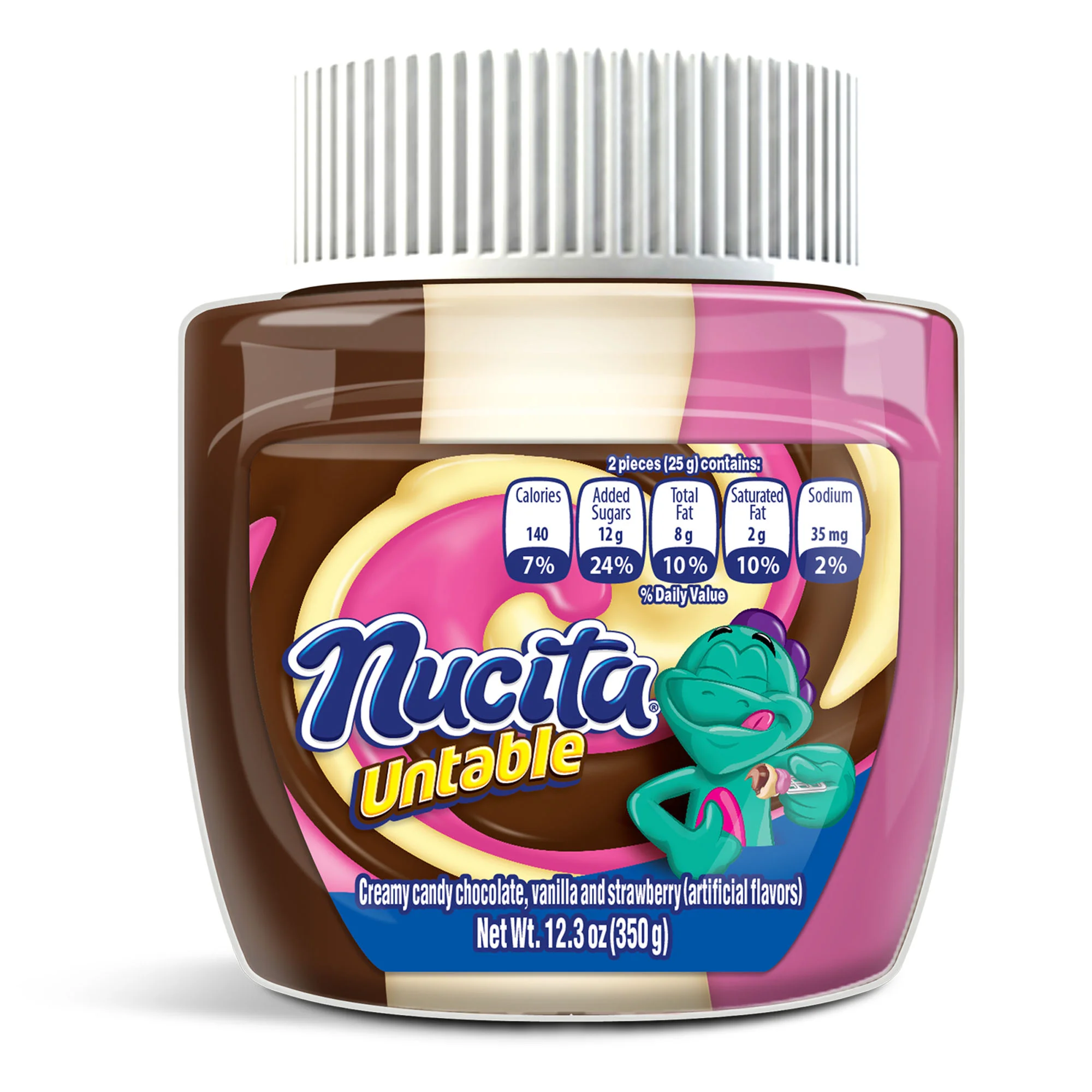 (12 pack) Nucita Tri-Sabor Spreadable Jar, 12.35 oz, Pack of 2