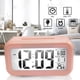 thumbnail image 5 of Table despertador reloj digital Dormitorio Sensor de temperatura Termómetro Termómetro de retroiluminación Calendario Portátil Snooze Relojes Hogar Rosa Advancent EL006195-06B, 5 of 7