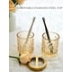 thumbnail image 3 of Juego de accesorios de baño LaMarriti Clear Gold, 5 piezas, cristal, 3 of 6