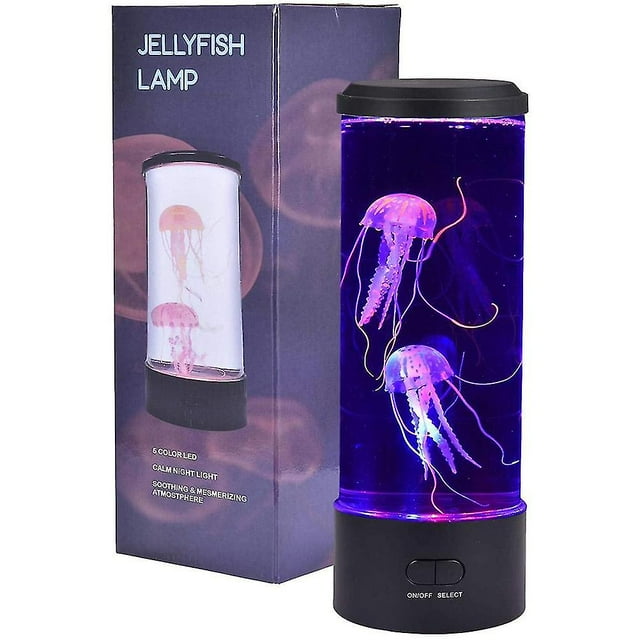 Lampe LED méduse, lampe à lave LED, veilleuse d'ambiance, cadeau pour homme et femme, décoration de maison ou de bureau