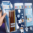 thumbnail image 1 of Large Capacity Simple Pencil Case for Boys Fashionable Personalized Primary School Students Multifunctional Stationery Case Children's Kindergarten Pencil Case, 1 of 5