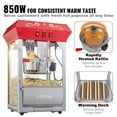 thumbnail image 4 of Máquina para hacer palomitas de maíz VEVOR, máquina para hacer palomitas de maíz para encimera de 8 Oz, 850 W, 48 tazas, color rojo, 4 of 9