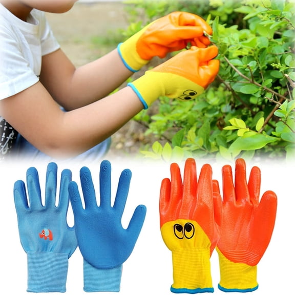 D-GROEE Kids Garden Gloves - Children Yard Work Anti Bite Cut Collect Seashells Protecte Gloves